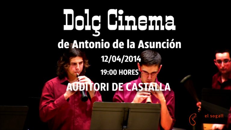 El Sogall presenta "Dolç Cinema" el 12 d'abril a l'Auditori (Espot)