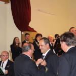 El concert extraordinari de Santa Cecília començà amb la presentació dels nous músics, Jordi Doménech a la percussió i Pau Gutiérrez al bombardí. El majoral de la festa dels músics, Jesús Martí Tudela