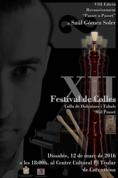 La colla Mal Passet de Cocentaina​ celebra el XII Festival de Colles el 12 de març