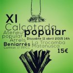 Beniarrés acull la XI Calçotada Popular de la mà de l'Ateneu Popular Arrels l'11 d'abril