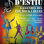 Grans llegendes del Pop, Pock i Blues sonaran a la plaça El Teular de Cocentaina el pròxim divendres