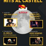 La XVIII edició del Festival Internacional 'Nits al Castell' de Xàtiva amenitza cada dissabte de juliol