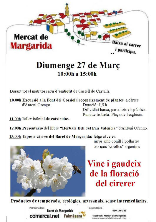 El Mercat de Margarida torna el Diumenge de Pasqua amb un grapat d'activitats per a tota la família