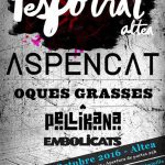 Aspencat i Oques Grasses, caps de cartell del segon Fesporrat d'Altea