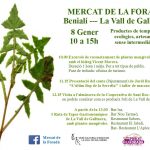 El Mercat de la Foradà enceta l'any a Benialí el pròxim 8 de gener