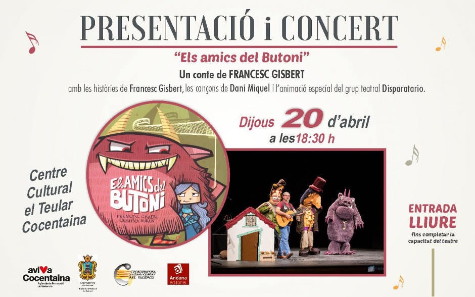 Dani Miquel i els amics del Butoni visiten els xiquets de Cocentaina