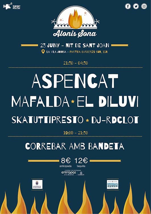 La Vila Joiosa celebra la nit de Sant Joan amb el festival Alonis Sona