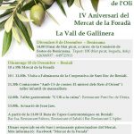 El Mercat de la Foradà celebra el 4t aniversari amb la festa de l'oli i una ruta de tapes per la Vall de Gallinera
