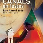 Les Festes de Sant Antoni arranquen a Canals amb la cremà de la Foguera