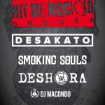 Desakato i Smoking Souls actuaran en la Nit de Rock d'Ondara