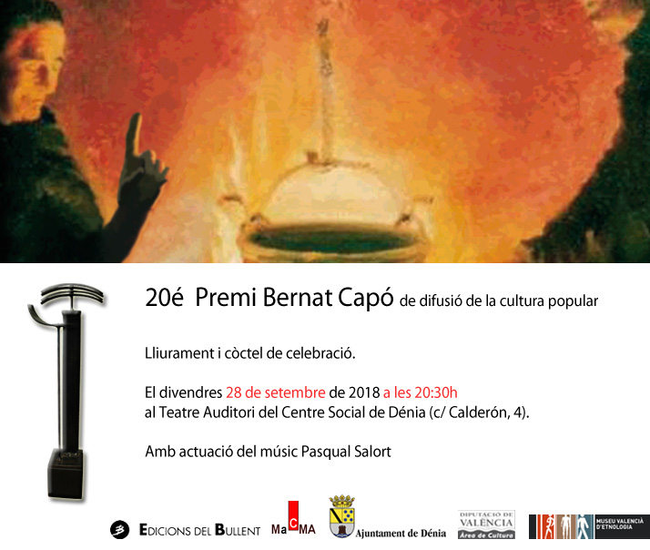 Dénia acull l'acte de lliurament del 20é Premi Bernat Capó aquest divendres