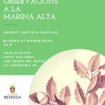 Benissa acollirà la conferència sobre Cavanilles 'Observacions a la Marina Alta' el 17 de gener