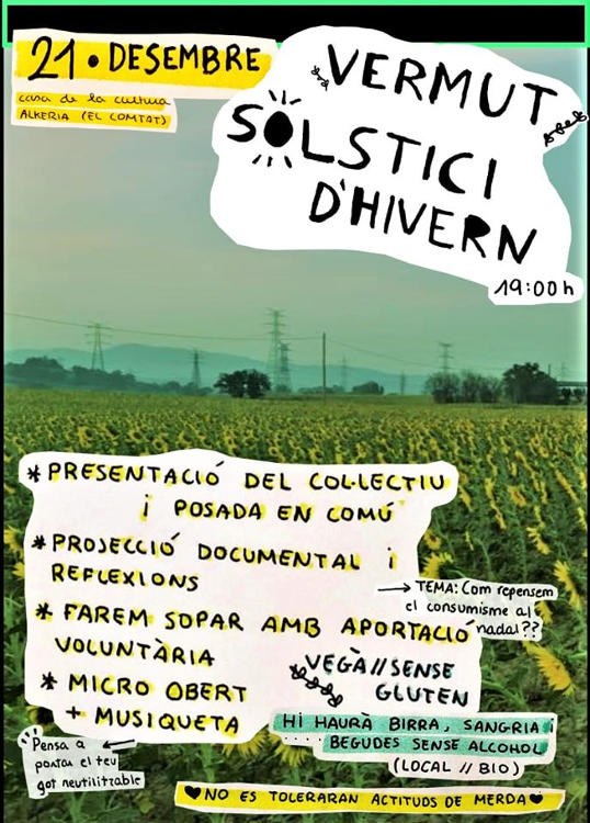L'Alqueria d'Asnar celebra el Solstici d'Hivern de la mà del col·lectiu El Niu