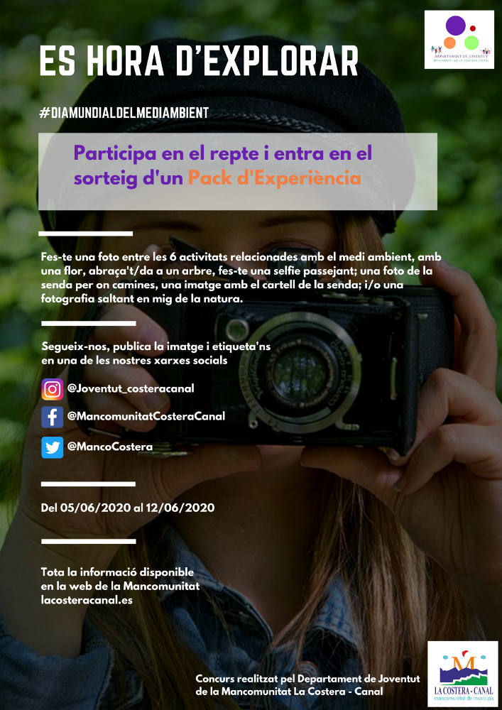 La Costera organitza un concurs fotogràfic pel Dia Mundial del Medi Ambient