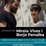 Mireia Vives i Borja Penalba actuaran a Els Poblets