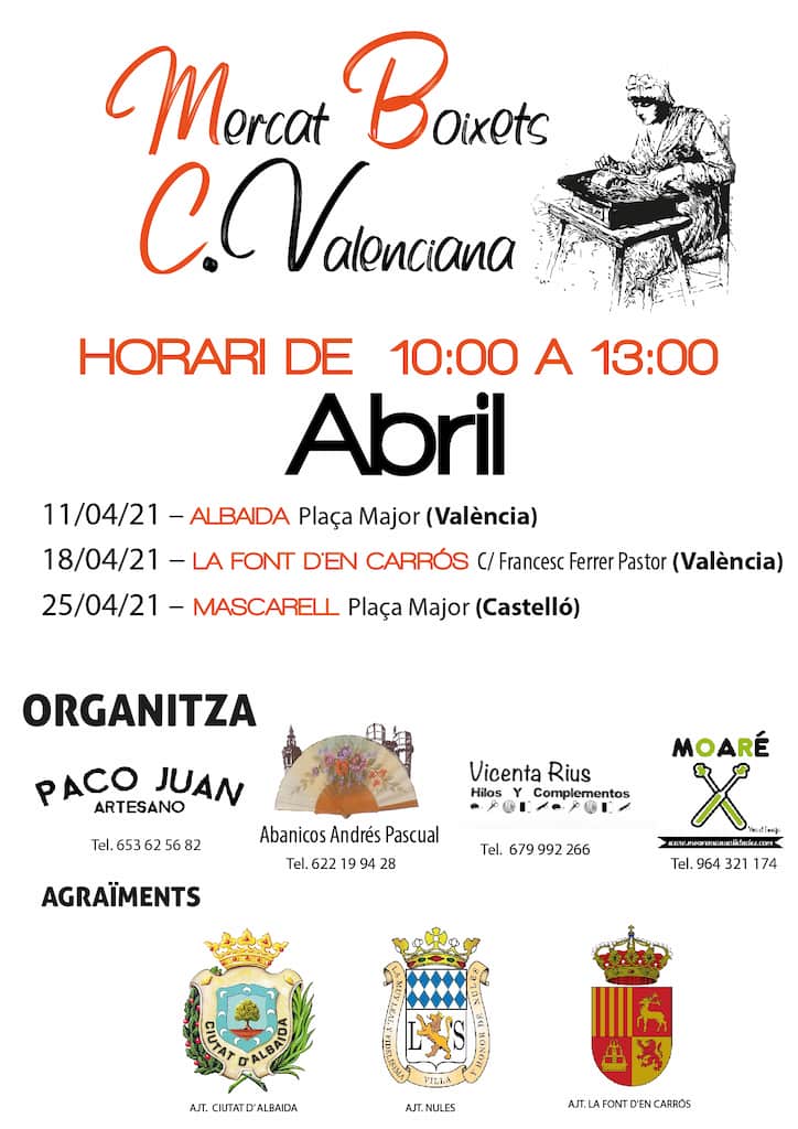 Albaida i La Font d’En Carrós acullen un Mercat de Boixets