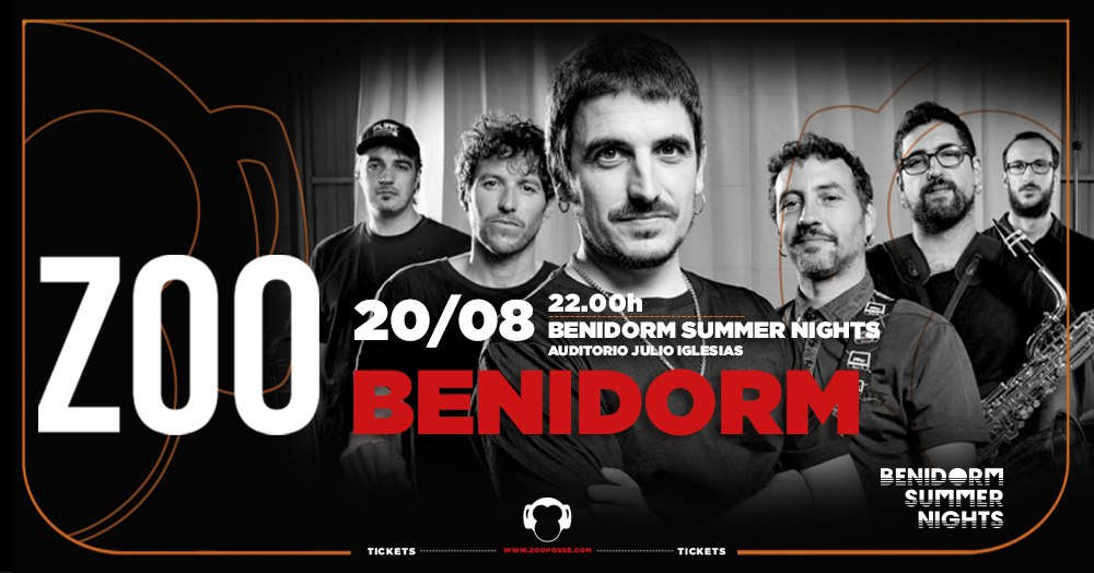 Zoo actuarà a Benidorm el pròxim 20 d'agost.