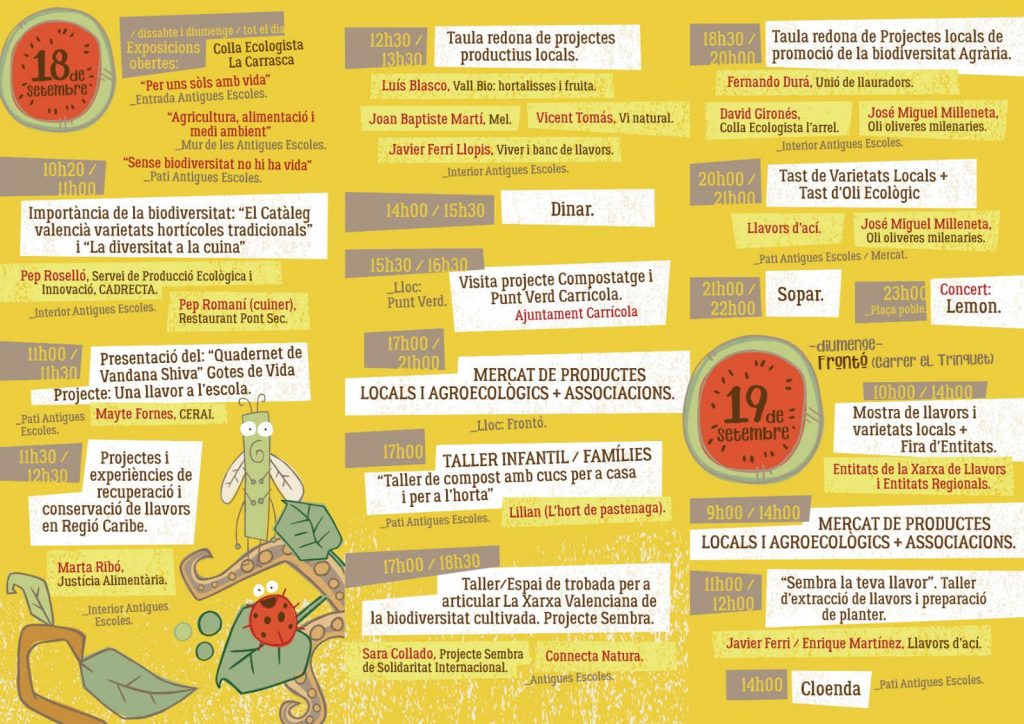 Programa Fira Biodiversitat Carricola 2021