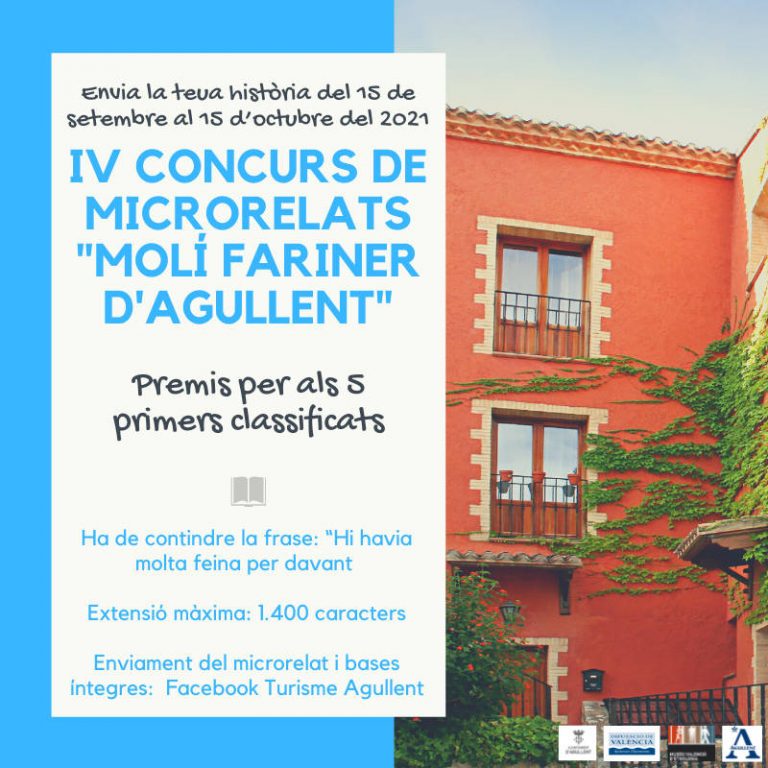 Participa en el IV Concurs de Microrelats ‘Molí Fariner’ d’Agullent