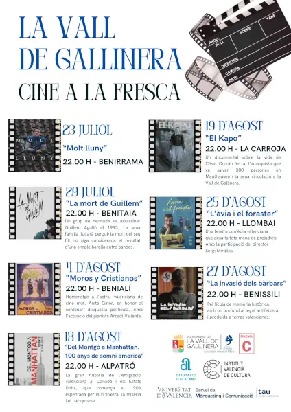 Cine a la Fresca Gallinera 2026